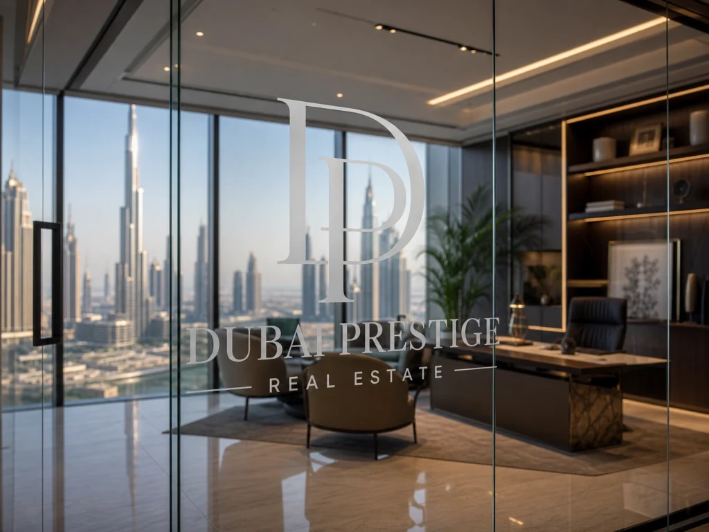Reverse cut frosted stickers installed on office in Dubai - DWTC - Sheikh Zayed Road - DIFC