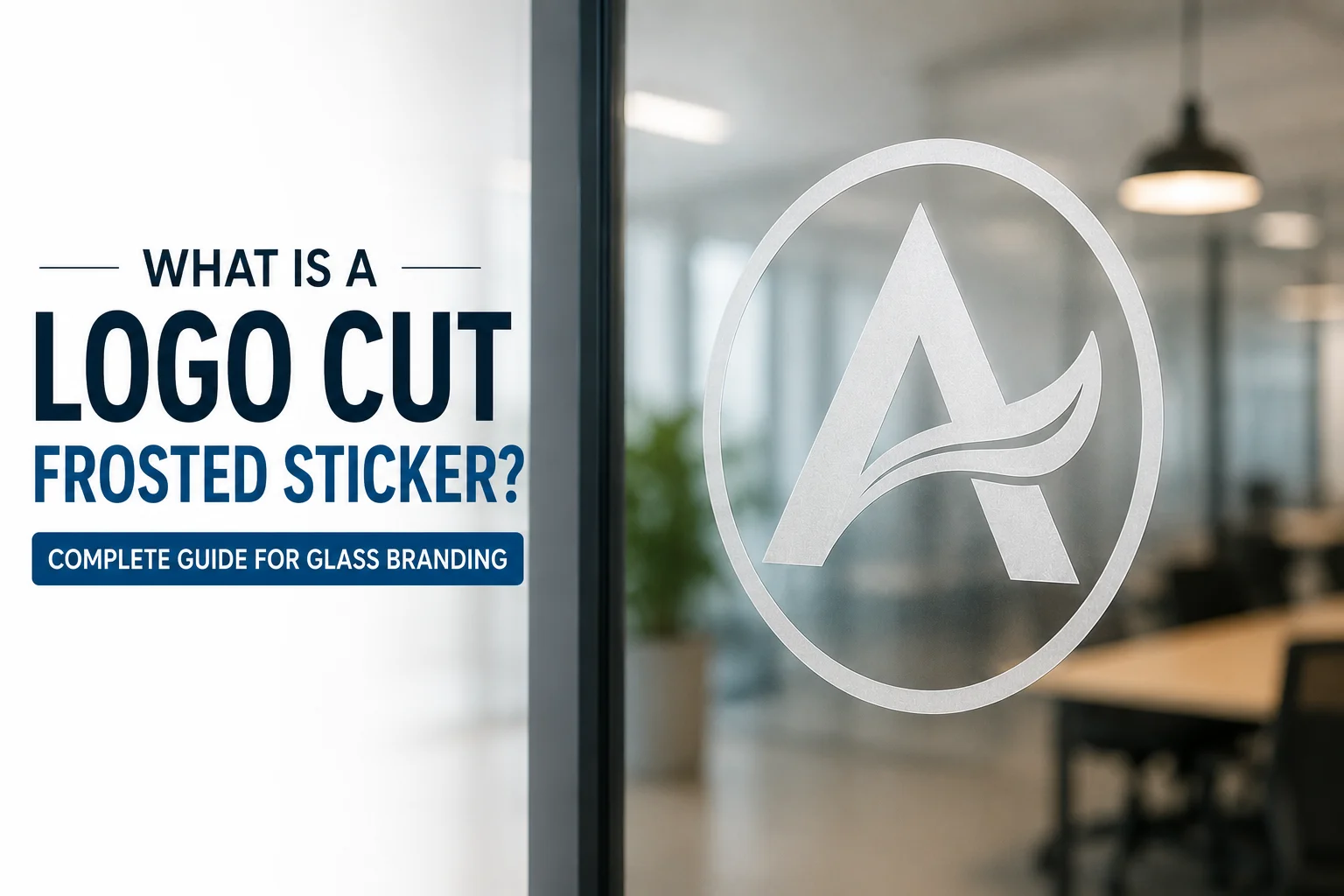 What Is a Logo Cut Frosted Sticker? Complete Guide for Glass Branding
